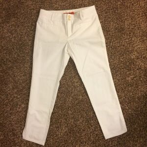 NWT Anthropologie Cartonnier White Capri Pants
